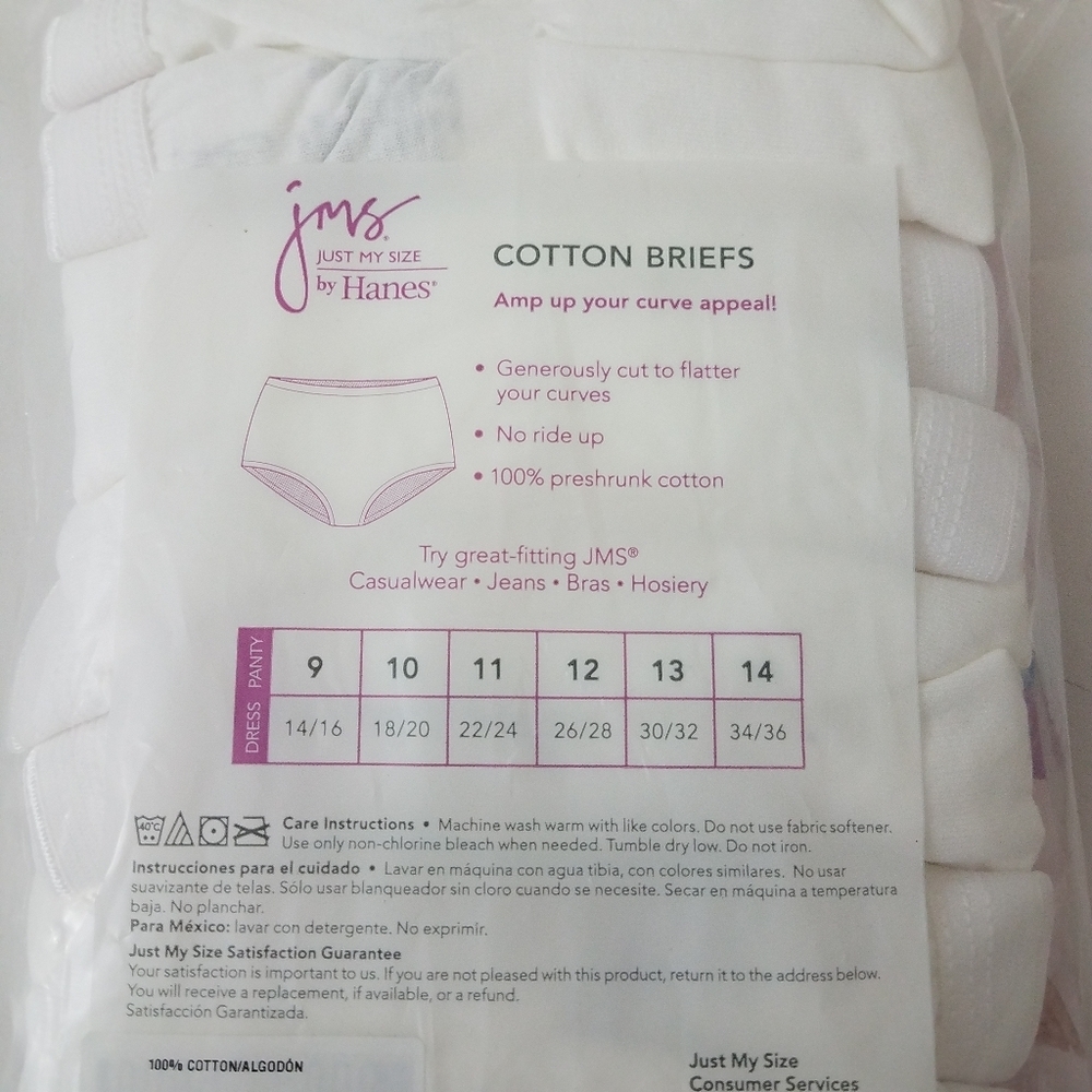 Hanes Cool Comfort Briefs 5 Pack New White Size 12 - Picture 3 of 8